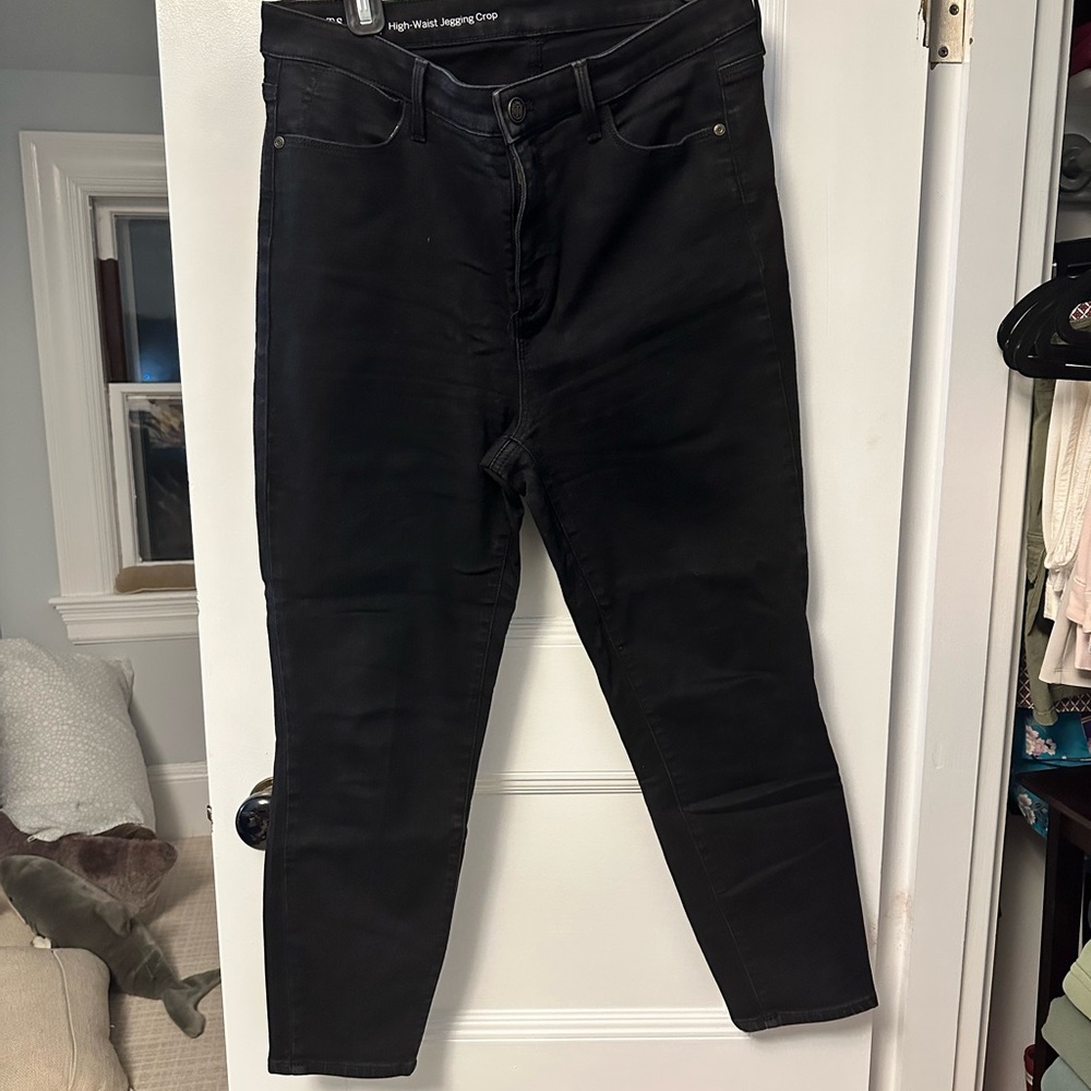 Talbots Black High-Waist Jegging Crop